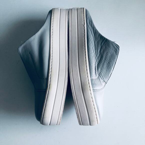 J Slides 'Alara' Women's  8 Slip On Sneaker Mule Gray Leather Clog Slide - Picture 11 of 11